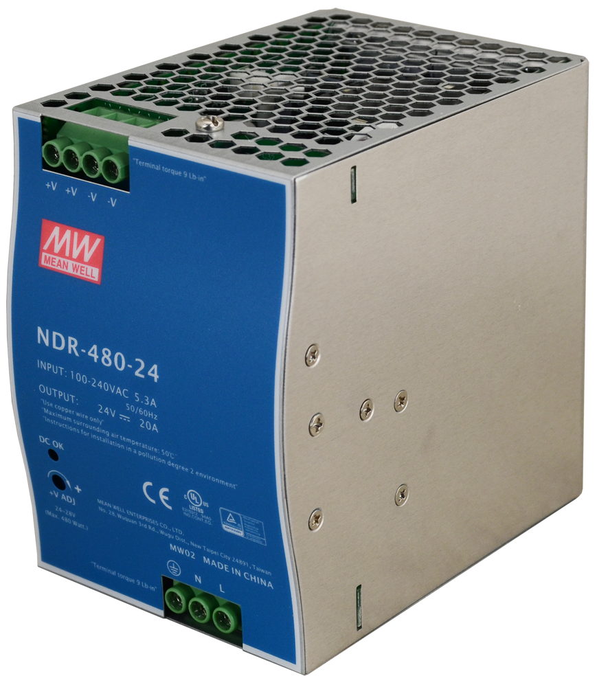 NDR 24V/480W/20A zasilacz na szynę DIN NDR48024